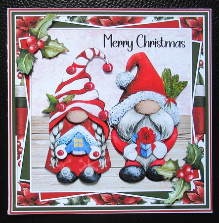 Christmas Gnomes three  by Davina Rundle