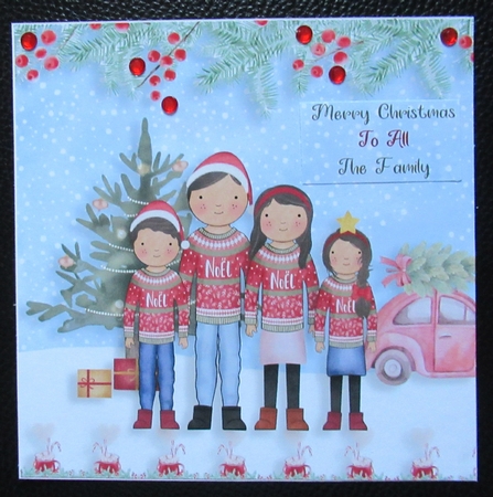 Family Christmas Jumpers 7x7 Mini Kit by Davina Rundle