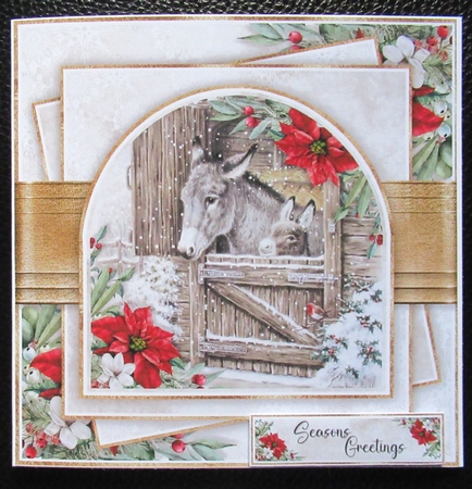 Arched Window Donkey 7x7 inch No.2 by Davina Rundle
