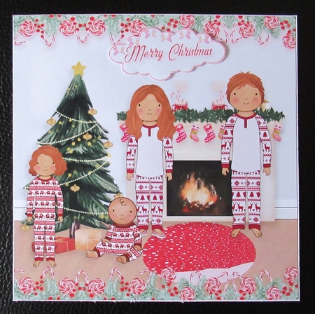 Christmas Family Matching PJs 7x7 Mini Kit by Davina Rundle