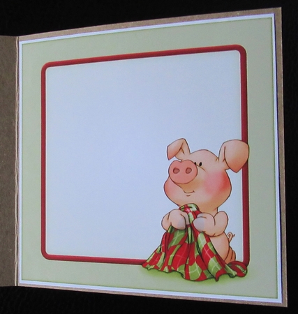 Pigs in Blankets Truffle 8x8 Quick Card Insert by Davina Rundle
