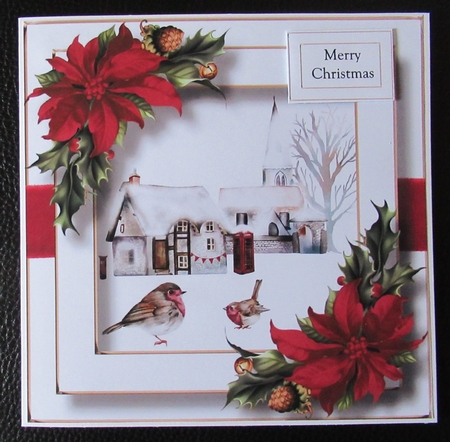 Festive Days - Snowy Village & Robins by Davina Rundle