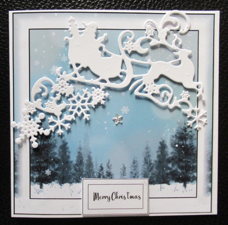 Simple Winter Landscape 4 (christmas or birthday) by Davina Rundle