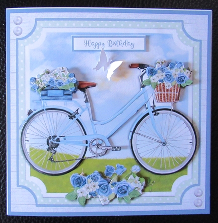 SPRING BIKE blue by Davina Rundle