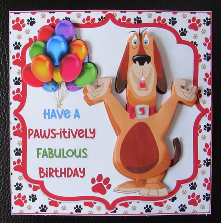 7x7 Paws-itively fabulous birthday wishes cat & dog mini kit by Davina Rundle