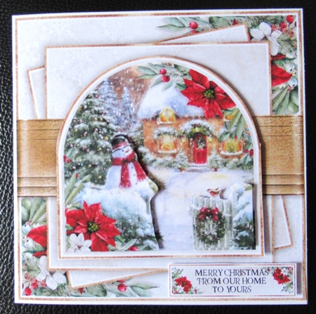 Arched Window Snowman No.1 by Davina Rundle