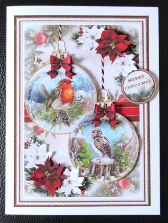 Winter Bird Baubles 02 Mini Page Kit  by Davina Rundle