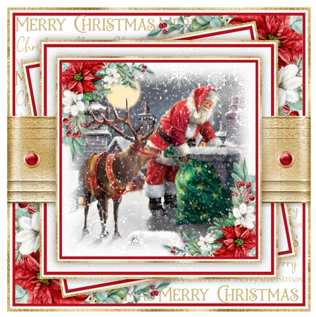Santa 7x7 inch No.4 by Davina Rundle