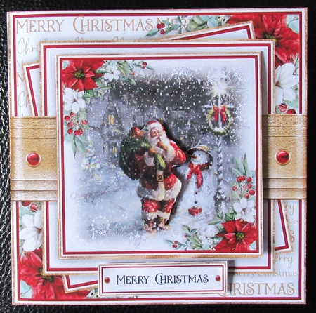 Santa 7x7 inch No.6 by Davina Rundle