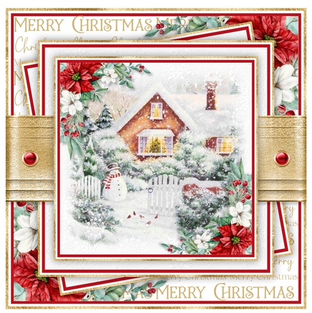 Snowman 7x7 inch No.1 by Davina Rundle