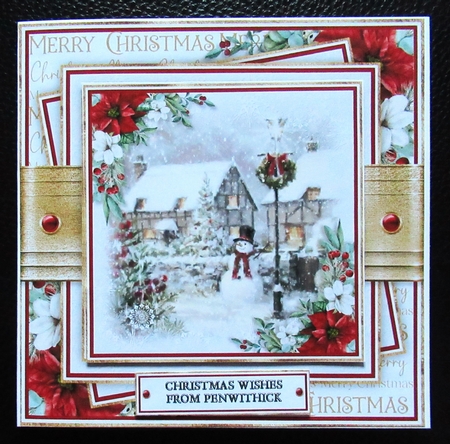 Snowman 7x7 inch No.4 by Davina Rundle