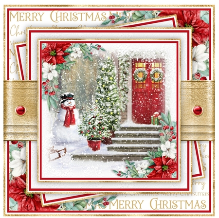 Snowman 7x7 inch No.5 by Davina Rundle