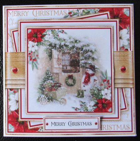 Snowman 7x7 inch No.6 by Davina Rundle