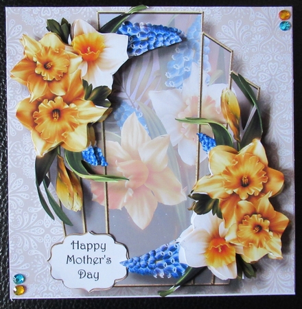 Art Deco Beautiful Floral - Daffodils by Davina Rundle