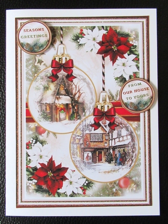 Vintage Christmas Baubles 03 Mini Page Kit  by Davina Rundle