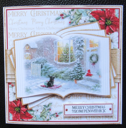 Christmas Cottage Open Book 7x7 inch Bumper Set by Davina Rundle