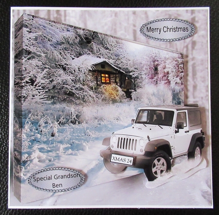 white Jeep by Davina Rundle