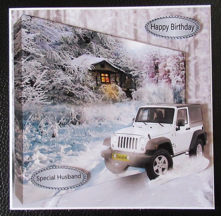 white Jeep by Davina Rundle