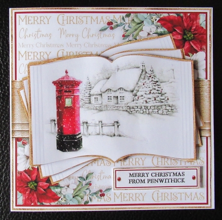 Christmas Postbox Open Book 7x7 inch Bumper Set by Davina Rundle