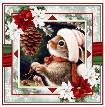 Cute Christmas Bunny 02 Mini Page Kit  by Davina Rundle