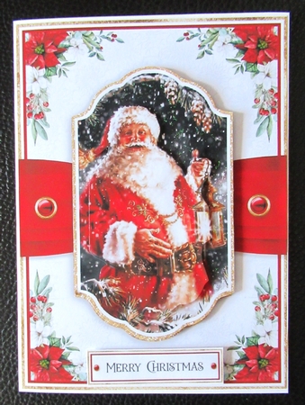 Santa 7.5x5.5 inch Bumper Set by Davina Rundle