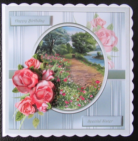 Country lane in summer 7x7 by Davina Rundle