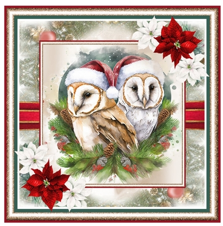Christmas Barn Owls Mini Page Kit by Davina Rundle