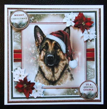 Christmas German Shepherd Mini Page Kit by Davina Rundle