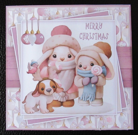 Fluffy Rabbits Xmas 6inch Collection by Davina Rundle