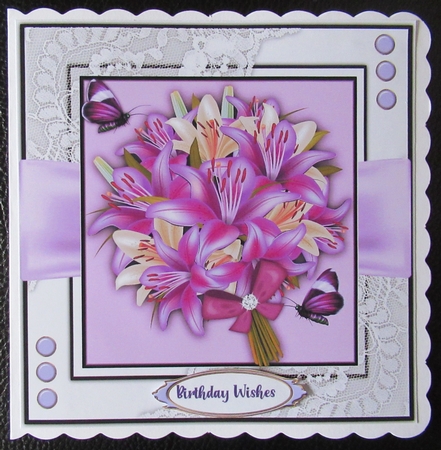 8x8 Mini Kit, Beautiful Lilac Bouquet by Davina Rundle