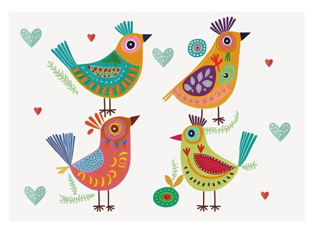 four calling birds -12 days of christmas Featured Gallery Photo