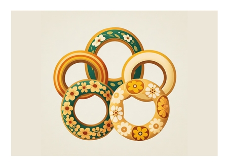 five gold rings -12 days of christmas by Davina Rundle