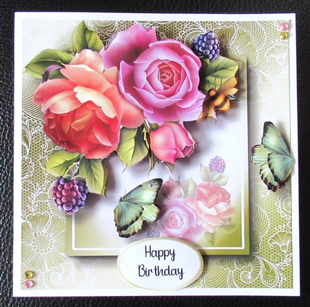 Lovely Lace Back Floral Bumper Kit 2 by Davina Rundle