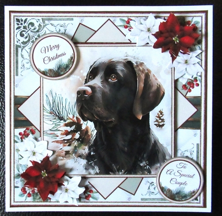 Festive Labrador Mini Page Kit by Davina Rundle