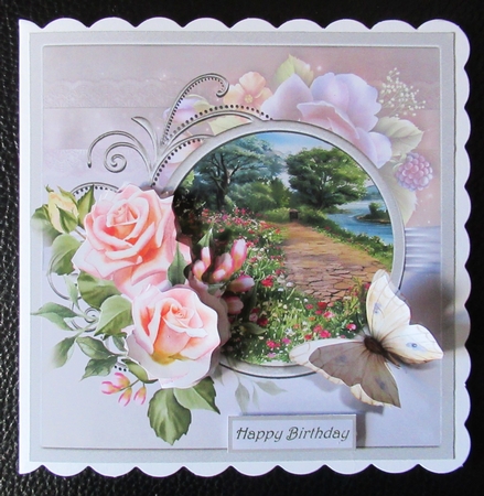 Path around the lake 7x7 by Davina Rundle