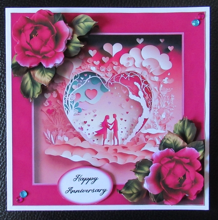 Gorgeous Valentines Couple Faux papercut 2 by Davina Rundle