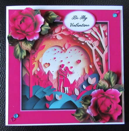 Gorgeous Valentines Couple Faux papercut 4 by Davina Rundle