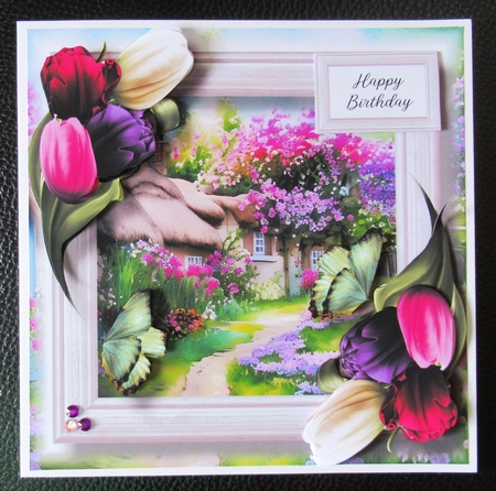 Beautiful Spring Cottage With Flowers Bumper Kit by Davina Rundle