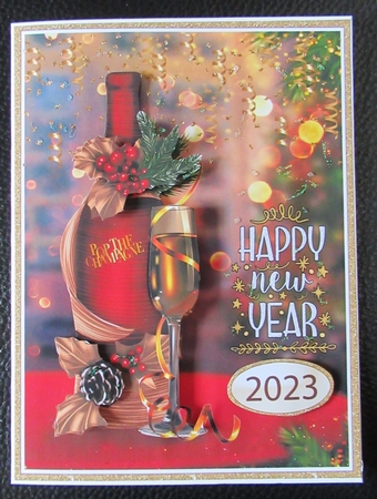 Happy New Year 6x8 Card Front Kit-1 by Davina Rundle