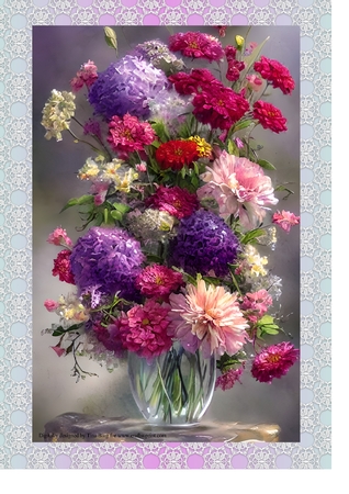 Floral vase by Davina Rundle