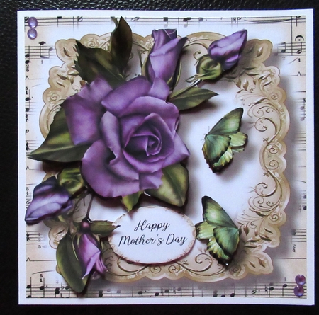 Fabulous Floral With Sheet Music Bumper Kit 4 by Davina Rundle