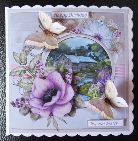 House by the stream 7x7 by Davina Rundle
