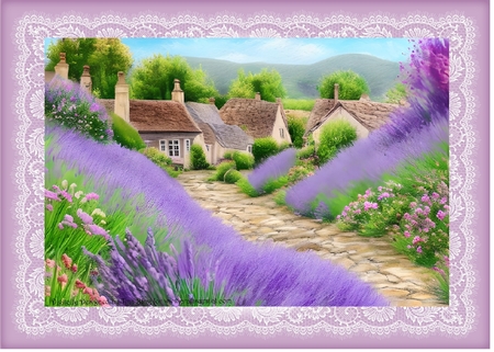 Lavender walk by Davina Rundle