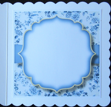 Blank Shabby Chic 8x8 Card Topper & Matching Tags 1 by Davina Rundle