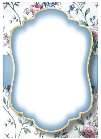 Blank Shabby Chic A5 Card Topper & Matching Tags 4 by Davina Rundle