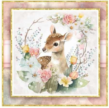 Baby Deer Mini Kit-5 by Davina Rundle