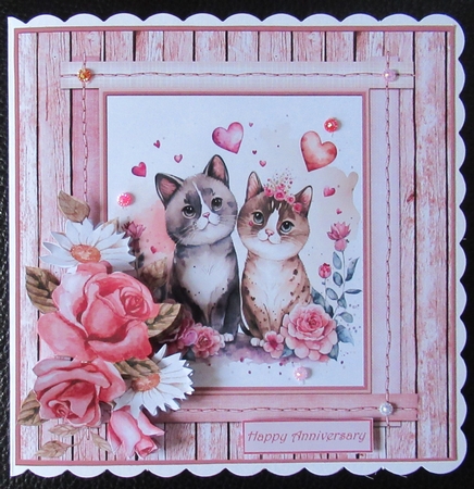 Cats in love 7x7 by Davina Rundle