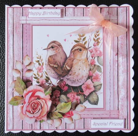 Birds and roses by Davina Rundle