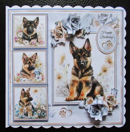 German Shepherd Collage Mini Page Kit by Davina Rundle