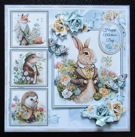 Floral Countryside Animals Mini Page Kit by Davina Rundle